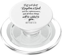 Cerca prima il Regno di Dio Preghiera della Scrittura Matteo 6:33 PopSockets PopGrip per MagSafe