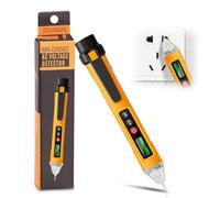 Cercafase Elettronico, Cercafase Senza Contatto con Penna Torcia | Cercafase Professionale con Display LCD, Rilevatore di Tensione a Doppia Sensibilità 12V/48V-1000V