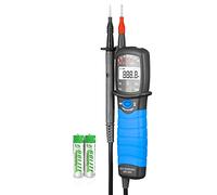 Cercafase,Tester di Tensione AC DC 600V Multimetro Digitale Tipo Penna Misura la Tensione, Tester di Continuità, Misurazione Della Sequenza di Fase, Con Display,Amperometro Digitale