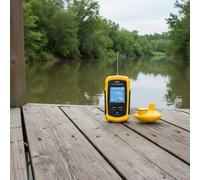 Cercapesci Wireless Echosounder Ecoscandaglio Portatile Rilevamento in Tempo