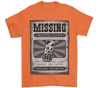 Cercasi Telecomando Divertente TV Perso Sbagliato Maglietta Uomo 100% Cotone