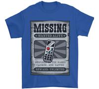 Cercasi Telecomando Divertente TV Perso Sbagliato Maglietta Uomo 100% Cotone