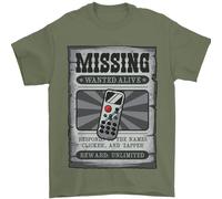 Cercasi Telecomando Divertente TV Perso Sbagliato Maglietta Uomo 100% Cotone