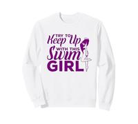 Cercate di Stare al Passo con Questa Ragazza Che nuota Felpa