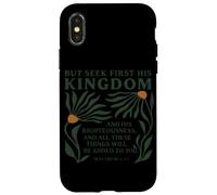 Cercate prima il Suo Regno Cristiano Gesù Dio Fede religiosa Custodia per iPhone X/XS