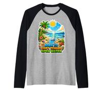 Cercatore di oceani di Carta Maglia con Maniche Raglan