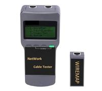 Cercatore di stalloni, Tester di rete portatile LCD, misuratore RJ45 Cat5e Cat6 UTP, tester e misuratore for cavi LAN non schermati, cavo telefonico RJ11 con display LCD