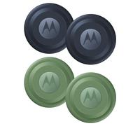 Motorola Moto Tag, Tracker Bluetooth + UWB, Protezione IP67, Google Trova Il Mio Dispositivo, Durata della Batteria Fino a Un Anno, Batteria sostituibile, 2 unità Starlight Blue + 2 unità Jade Green