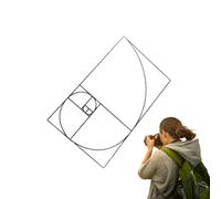 Cercatore per il taglio dorato, mirino per il visualizzatore di composizione, griglia di ricerca per artisti, visualizzatore di taglio dorato chiaro, strumento di pittura per il taglio dorato,