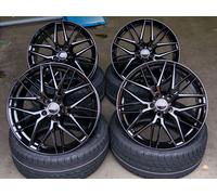 Cerchi 18 Pollici RW01 5x112 ET45 Neri 4 Pezzi Per Audi A3 S3 A4 Q2 Q3 TT S-Line