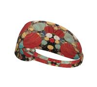 Cerchi a contrasto elastici antiscivolo per capelli traspiranti per donne e uomini, allenamento per palestra, corsa, yoga, tennis