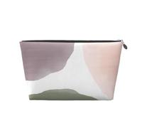 Cerchi acquerelli moderni con uva rosa e salvia, Borsa da toilette Borsa per trucco Borsa per cosmetici Borsa da toilette da viaggio portatile