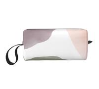 Cerchi acquerelli moderni con uva rosa e salvia, Borsa per il trucco Borsa per cosmetici Borsa da toilette da viaggio portatile Borsa per trucco Organizer