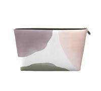 Cerchi acquerelli moderni con uva rosa e salvia, Borsa per il trucco Borsa per cosmetici Borsa da toilette da viaggio portatile Borsa da toilette
