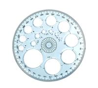 Cerchi caratteristici - Tracer del cerchio acrilico con diametri diversi, strumento caratteri per la geometria | Modello rotondo per studenti, architetti, progetti design, lezioni