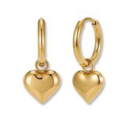Cerchi con ciondolo Orecchini a cuore da donna in acciaio inossidabile 316L