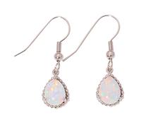 Cerchi con Perle Pietra Colorata Geometrico Colore Accessori Orecchino Orecchio Clip Orecchini Sottile Pendenti Eleganti Orecchini Curvi Orecchini Da Sposa Per Le Donne B07mydxd43, Misura unica
