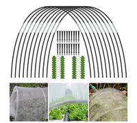 Cerchi da giardino staccabili per proteggere le piante, pali in fibra di vetro resistenti al gelo e agli insetti per sostenere le coperture delle file e migliorare le condizioni di crescita