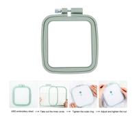 Cerchi da ricamo con cornice quadrata per punto croce in plastica da 5 pezzi