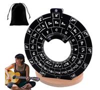 Cerchi della quinta ruota per chitarra, disco di teoria musicale con