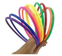 Cerchi di agilità 10 pezzi di giocattoli di plastica for il lancio degli anelli all'aperto