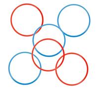Cerchi di agilità 6 pezzi Articoli sportivi Anelli da calcio Calcio for allenamento con scala di agilità Cerchi for saltare Sport