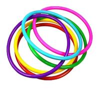 Cerchi di agilità Cerchi di plastica da 10 pezzi for giochi, giocattoli all'aperto, cerchio di interazione