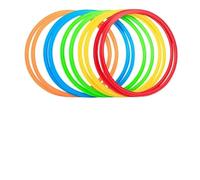 Cerchi di agilità Giocattoli sportivi for allenamento fisico all'aperto Set di anelli a traliccio con 10 cerchi e 10 connettori(48CM 20PCS)