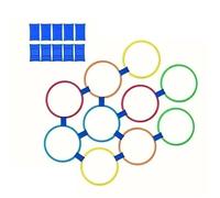 Cerchi di agilità Gioco all'aperto Giocattoli interattivi Ausili for l'allenamento sensoriale Cerchio