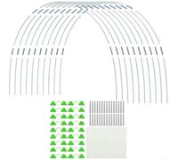 Cerchi flessibili da giardino per aiuole rialzate, costruisci le tue strutture vegetali e proteggono dalle intemperie (36 pezzi)