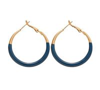 Cerchi geometrici semplici e di forma retrò con aghi d’argento, spigoli per uso occasionale e di moda, stile elegante e sofisticato, anello uditivo con tocco all’estremità superiore