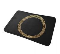 Cerchi greci 3D zerbino antiscivolo tappetino per pavimento tappeto raschia-sabbia per ingresso cucina, tappetini per la camera da letto, tappetini per i piedi - 60x90cm