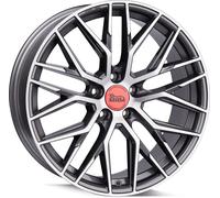 cerchi in alluminio MAM RS4 da 17 pollici 5x112 ET45 PALLADIUM FRONT POLISH