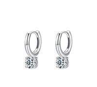 Cerchi in argento sterling 925 con zirconi scintillanti for donna, gioielli originali, regali di fidanzamento