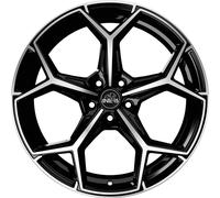 CERCHIO IN LEGA ANTERA A101 PER HONDA CR-V 8.5X20 5X120 PIANO BLACK DIAMOND KF1