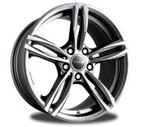 Cerchi in lega AVUS AC-MB3 17" 7.5J 5x120 ET 37 72.6 ANTRACITE DIAMANTATO