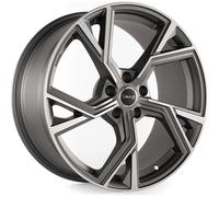 Cerchi in lega AVUS AF20 21" 9.5J 5x112 ET 31 66.6 MATT ANTHRACITE POLISHED