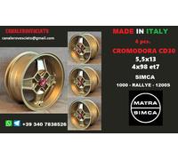 Cerchi in lega Cromodora CD30 GOLD Simca 1000 Rallye 1200 S felgen jantes wheels