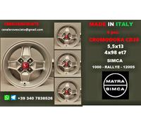 Cerchi in lega da 13 Cromodora CD30 per Simca 1000 Rallye 1200 S felgen jantes