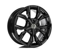 Cerchi in lega kit 4 pezzi 18 pollici per VW T-Roc Golf 7 e 8 - 5 fori ET45 nero