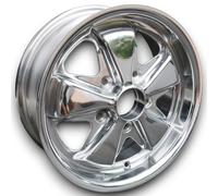 Cerchi In Lega Leggeri Lucidi 5 Razze Per Porsche 914 /6 6x15 ET 36