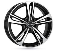 Cerchi In Lega Mak Emblema 6x15 4x100 Et40 Nero Esterno Lucido