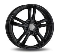 Cerchi In Lega Mak Emblema 7x17 4x100 Et35 Nero Brillante