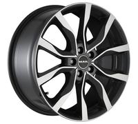 CERCHIO IN LEGA PER VOLVO EX30 8,5J20" 5X108 45 63,40 MAK HIGHLANDS BLACK MIRROR