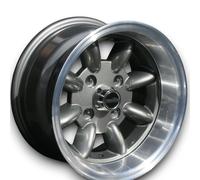 Cerchi In Lega Minilite Style Antracite Per Ford Capri MK2 6x13 ET 16