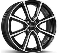 CERCHIO IN LEGA DEZENT TN DARK PER FIAT QUBO 5.5X14 4X98 BLACK/POLISHED LVJ