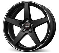 CERCHIO IN LEGA MOMO FIVE PER MINI COUNTRYMAN 8X17 5X112 MATT BLACK POLISHE A1S