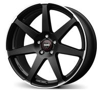 CERCHIO IN LEGA MOMO SEVEN PER BMW X1 8,5X19 5X112 MATT BLACK POLISHED HVO