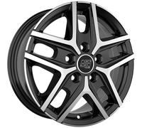Cerchi in lega MSW MSW 40 VAN 16" 6.5J 5x130 ET 55 89.1 GLOSS BLACK FULL POLISHE