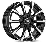 Cerchio in Lega MSW 79 in 6,5x16 ET45 Foratura 5x100 Gloss Black Full Polished
